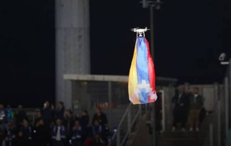 Dudelange-Qarabag match suspended over drone with Artsakh flag