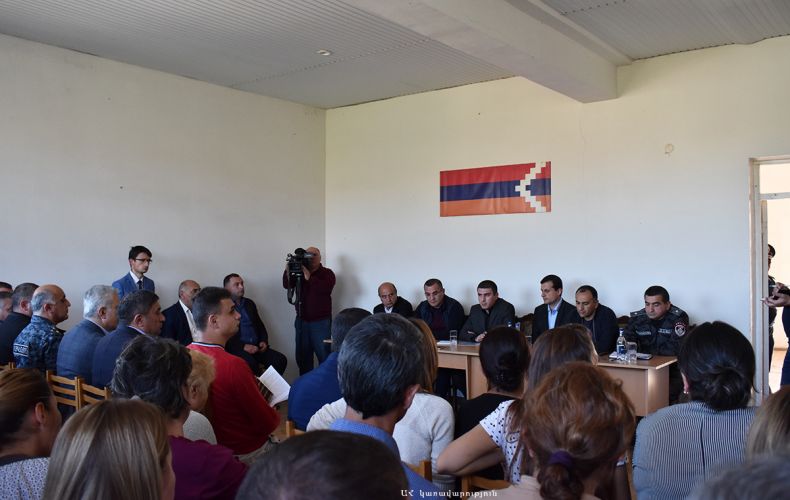 Artsakh State Minister Grigory Martirosyan paid a working visit to Kashatagh region