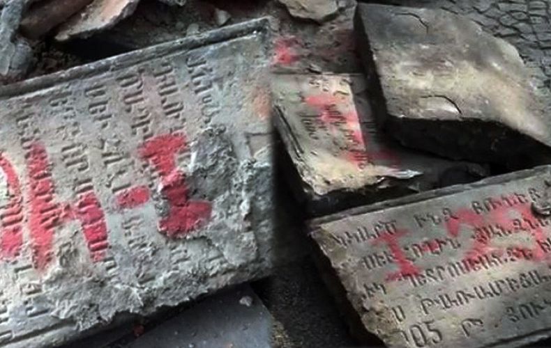 Gravestones with Armenian, Georgian inscriptions discovered in Tbilisi