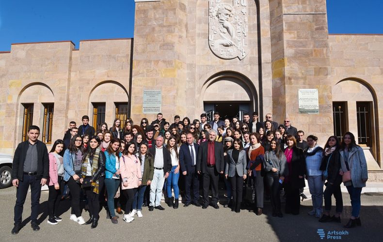 Closing ceremony of the international student conference dedicated to the 50th anniversary of the Artsakh State University held in Gandzasar