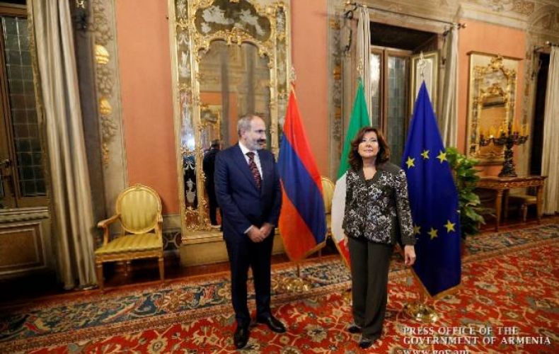 Италия заинтересована в развитии сотрудничества с Арменией: председатель Сената Италии Пашиняну