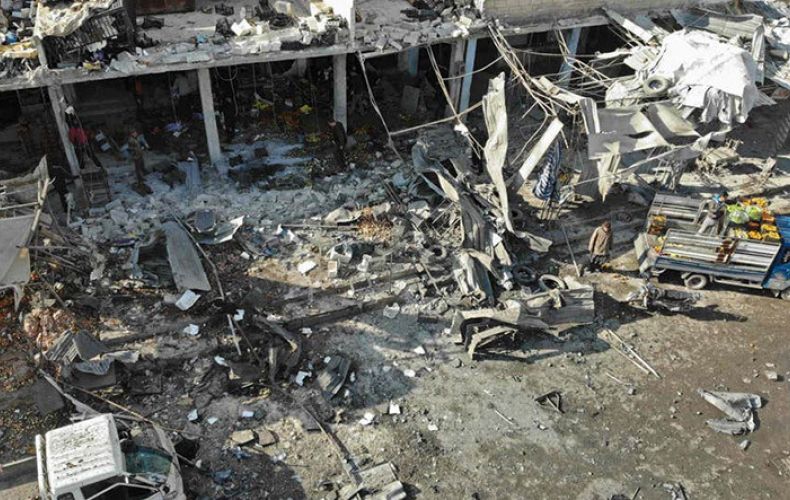 Airstrikes in Syria kill at least 20 near school, markets