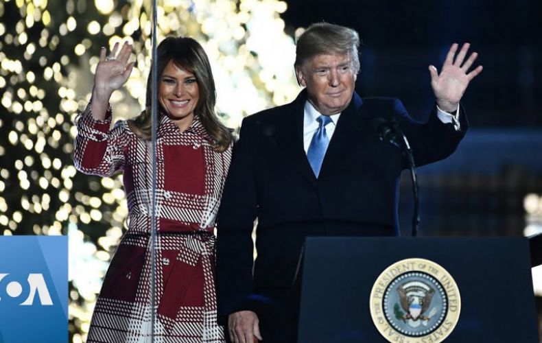 Donald and Melania Trump light the National Christmas Tree in Washington, D.C.