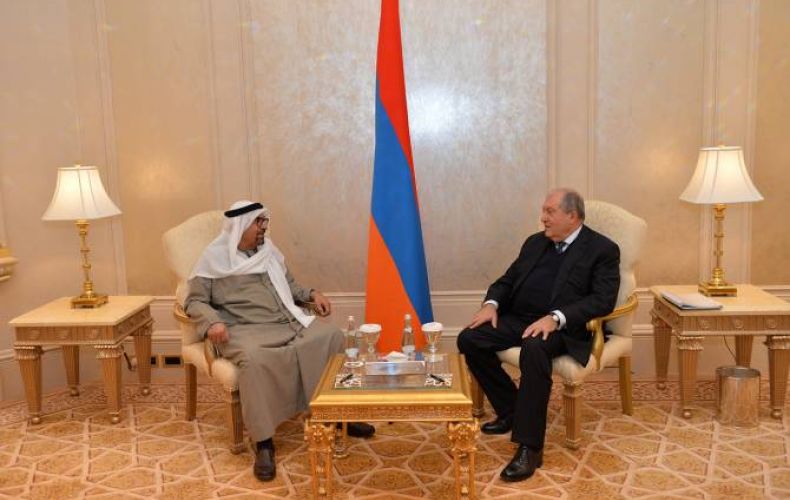 Armenian President meets Chairman of Rotana Hotel Management Corporation in Abu Dhabi