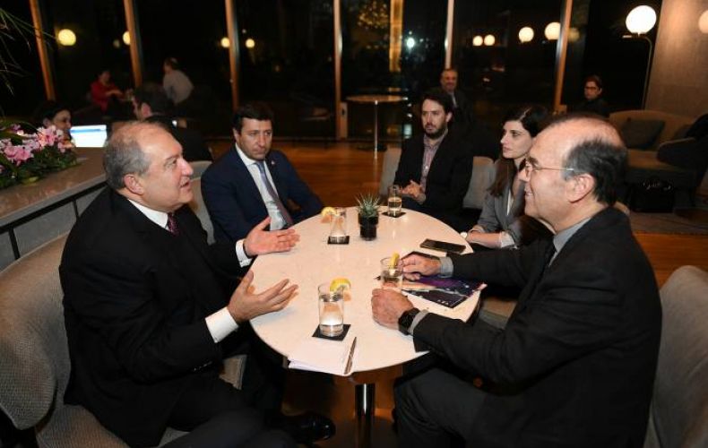 Արմեն Սարգսյանը հանդիպել է Իսրայելի նորարարությունների կենտրոնի նախագահի հետ

