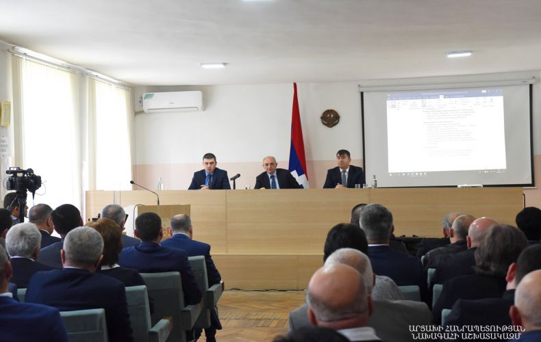 Bako Sahakyan convened a working consultation in the Martouni regional center