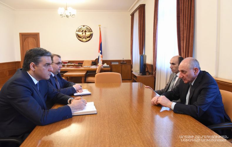 Bako Sahakyan received Human Rights Defender of the Republic of Armenia Arman Tatoyan