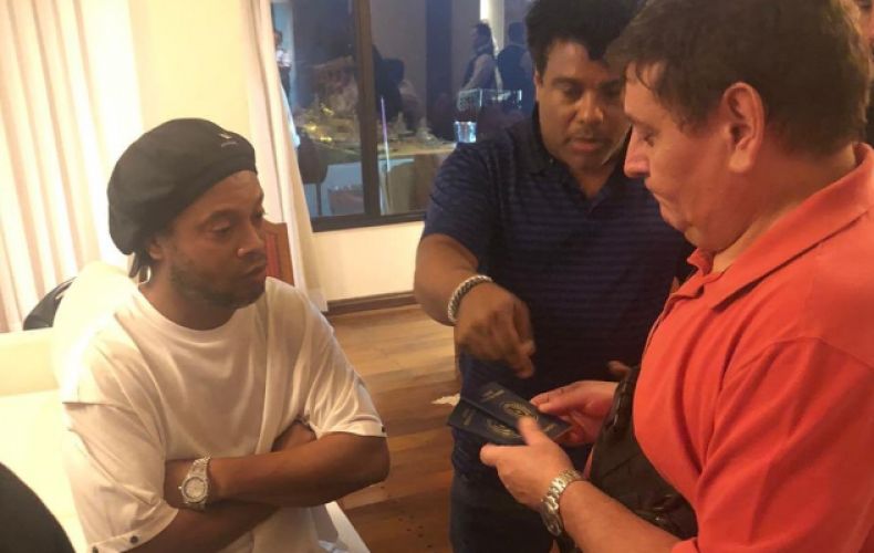 Brazilian football legend Ronaldinho held by Paraguayan authorities over alleged fake passport