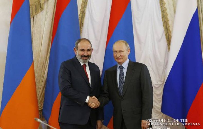 Pashinyan and Putin discuss gas supplies, coronavirus situation
