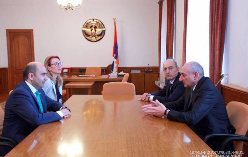 Bako Sahakyan receives Bright Armenia party representatives