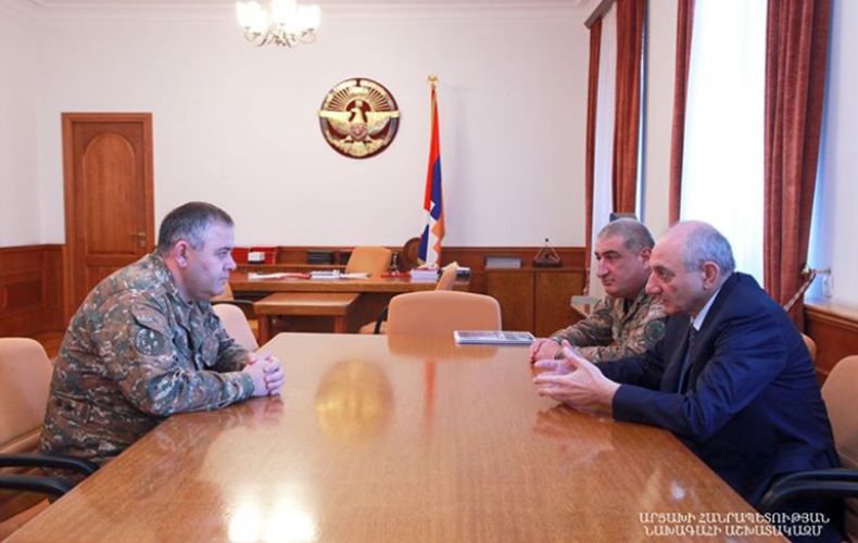 President of Artsakh receives Chief of General Staff of Armenian Armed Forces