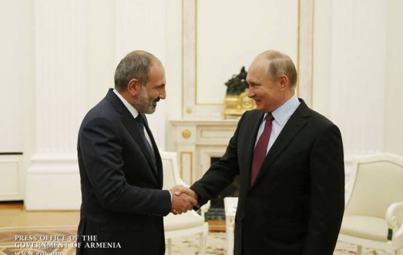 Russia’s Putin congratulates Armenia’s Pashinyan on birthday

