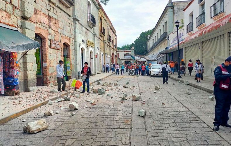 На юге Мексики произошло мощное землетрясение