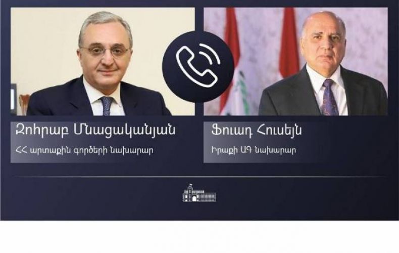 Зограб Мнацаканян провел телефонный разговор с министром иностранных дел Ирака