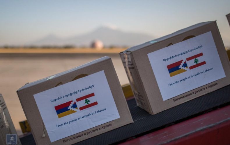 Artsakh sent planeload of humanitarian aid to Lebanon