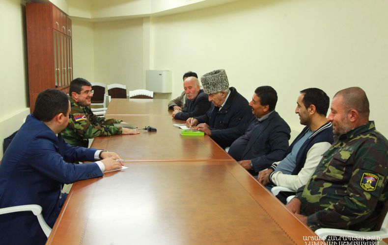 Artsakh Republic President Arayik Harutyunyan receives representatives of National Union of Yazidis