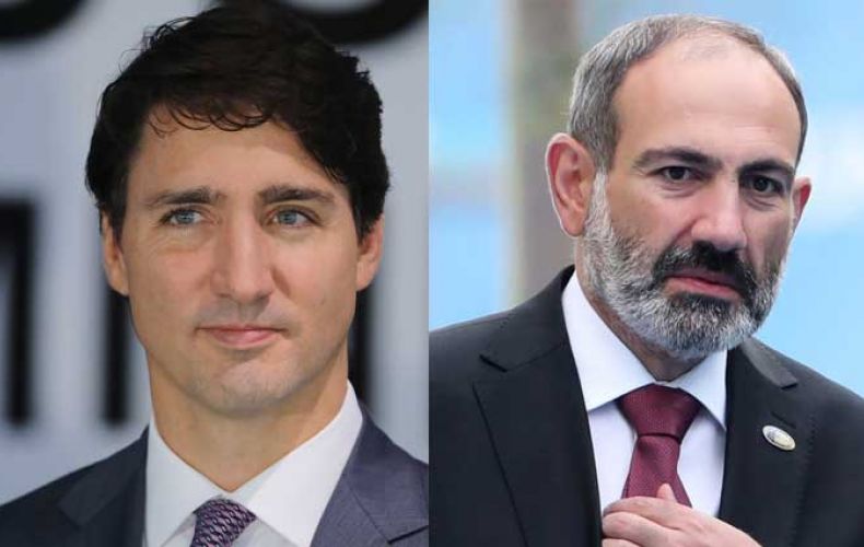 PM Pashinyan thanks Justin Trudeau for suspending sales of military devices to Turkey