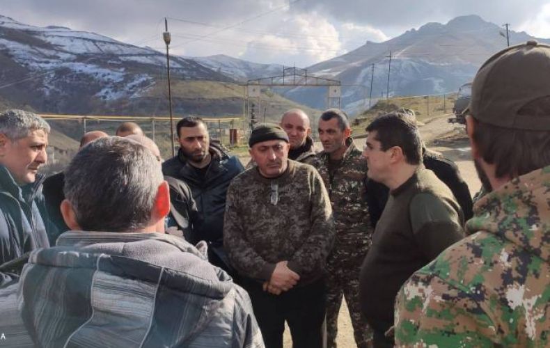President of Artsakh visits Lisagor to be sure on reliability of Stepanakert-Berdzor highway