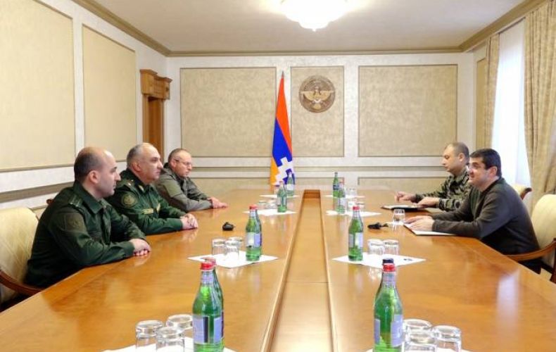President of Artsakh receives delegation led by Military Prosecutor of Armenia
