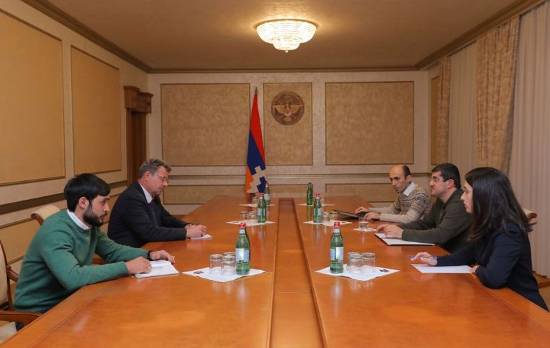 Artsakh Republic President received senior representative of the International Committee of the Red Cross Pascal Hundt