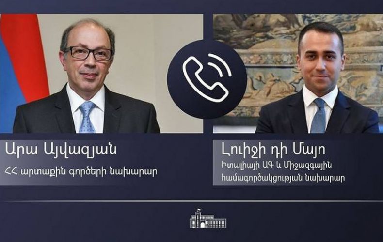 Armenia FM has telephone talk with Italy counterpart