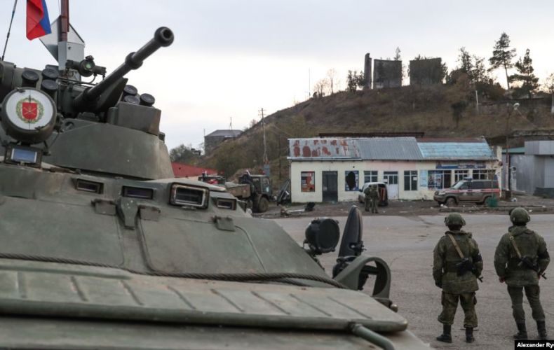 Russian peacekeepers continue to equip checkpoints in the Berdzor corridor