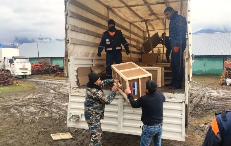 ՌԴ արտակարգ իրավիճակների նախարարությունը 80 տոննա հումանիտար օգնություն է առաքել Լեռնային Ղարաբաղ

