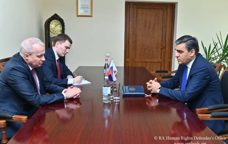 Armenian Ombudsman meets with Russian Ambassador to Armenia