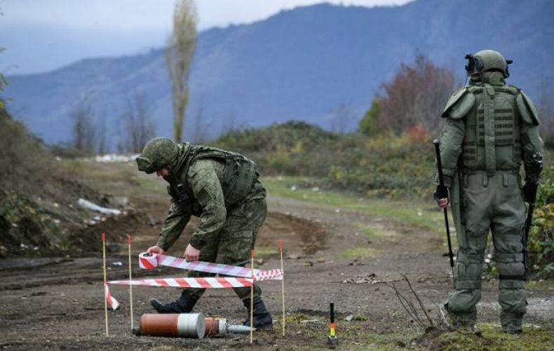 Russia peacekeepers continue demining in Artsakh