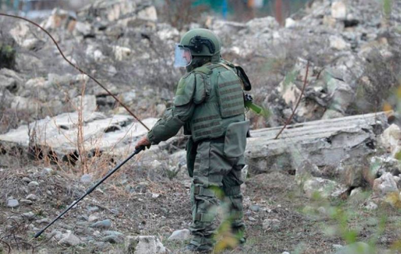 Մարտունիի շրջանի Կարմիր շուկա բնակավայրում ռուս սակրավորները վնասազերծել են 400 պայթուցիկ նյութ․ ՌԴ ՊՆ