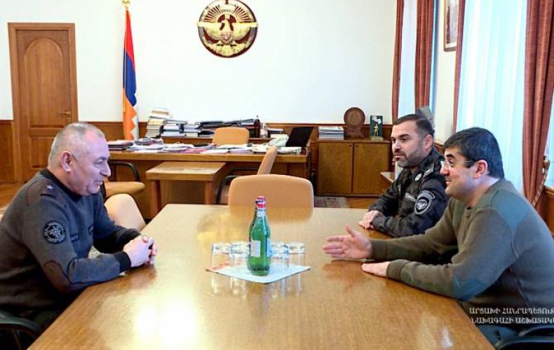 Artsakh President received Minister of Emergency Situations of Armenia