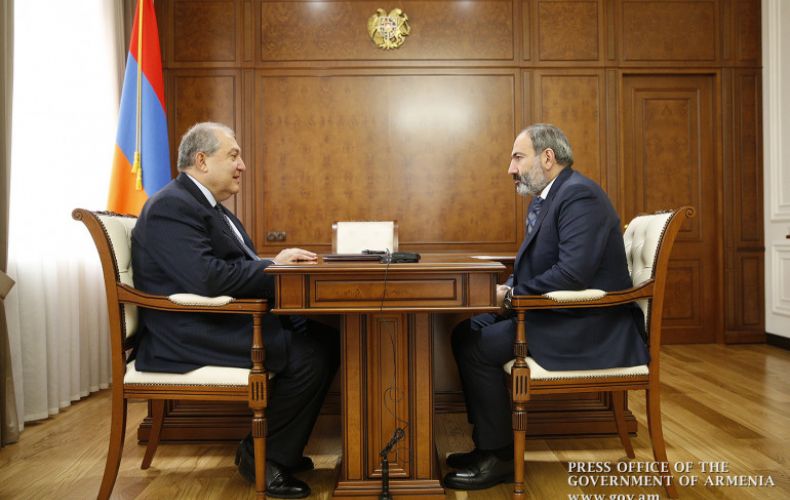 Armenia President and Prime Minister meet