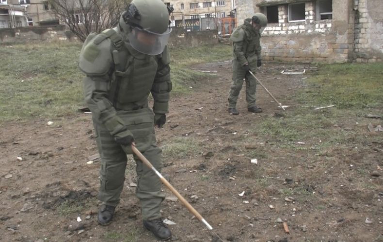 Russian peacekeepers continue to destroy explosives devices in Artsakh