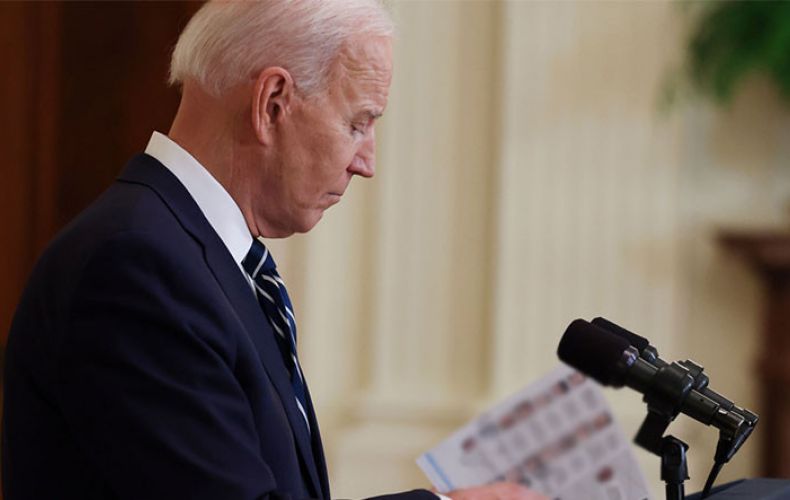 Photos show 'cheat sheets' used by Biden during his first formal press conference