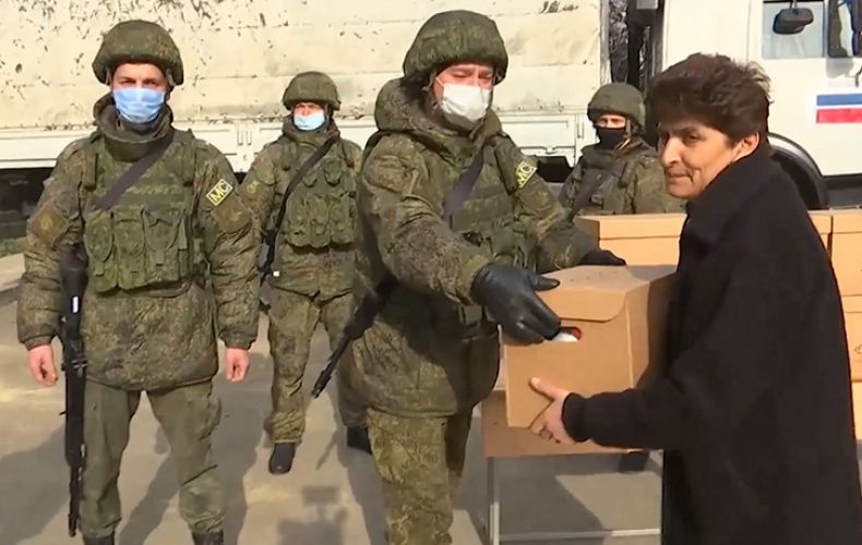 Минобороны РФ: Жителям Хнацаха и Аскерана было предоставлено более 5 тонн гуманитарной помощи