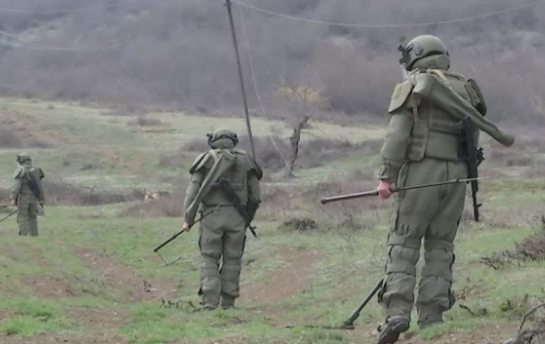 More than 1800 hectares of territory cleared of explosive devices by Russian sappers in Nagorno-Karabakh
