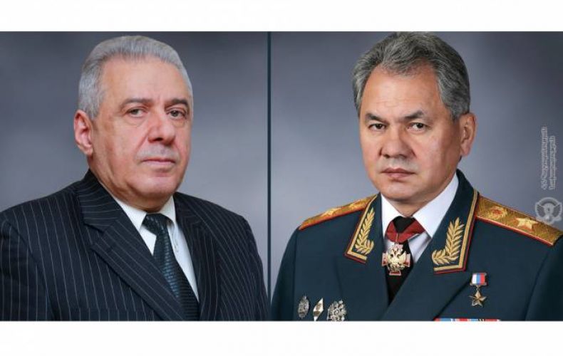 Armenian, Russian ministers of defense discuss military cooperation