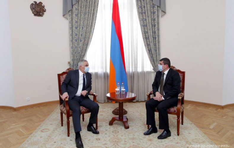 The President of the Artsakh Republic held a working discussion with the officials of the Government of the Republic of Armenia on the issues of compensation for material damages