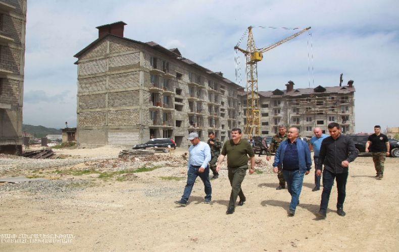 More than 1.000 apartments will be put into operation in Stepanakert in the next two years. Arayik Harutyunyan