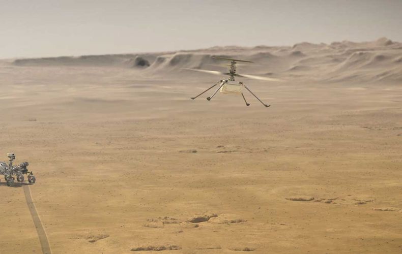 Марсианский вертолет Ingenuity впервые перелетел на новое место