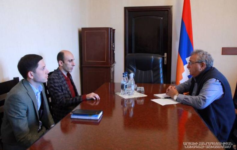 Artsakh President's Chief of Staff and Armenian benefactor discuss social and educational projects