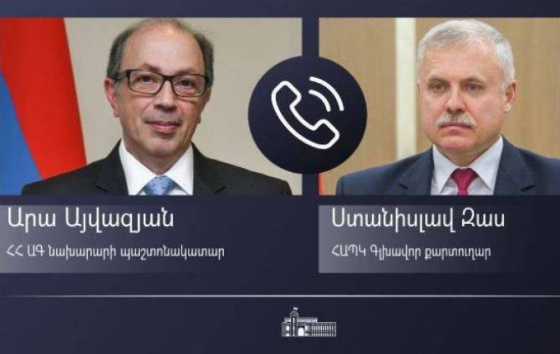 Ара Айвазян провел телефонный разговор с генеральным секретарем ОДКБ об инциденте на границе