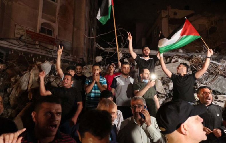 Celebrations in Gaza as ceasefire comes into force