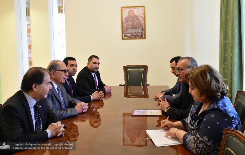 Artsakh NA Speaker received the delegation of the Armenian Missionary Association of America
