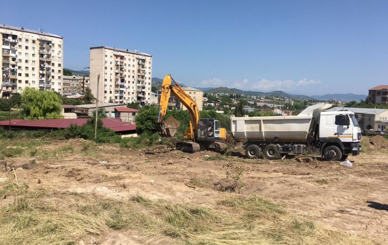 The construction of a new residential district launched in Stepanakert
