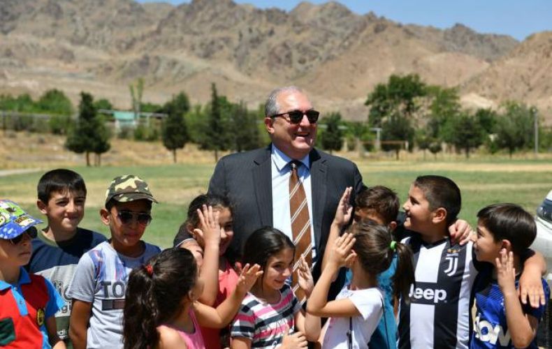 ‘Children are the most sincere and believing in our society’ – Armenian President addresses message
