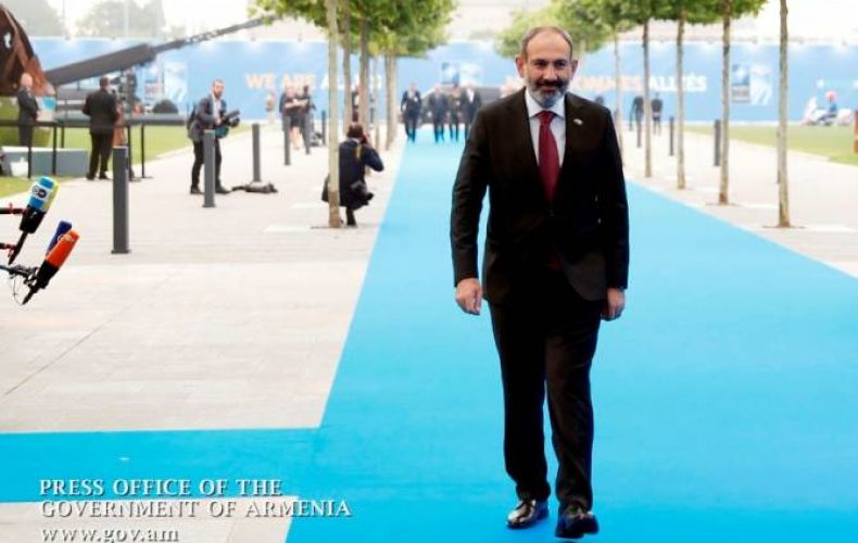 Armenia acting PM arrives in Belgium