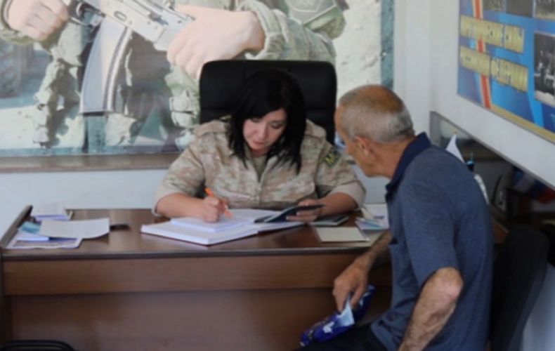 Russian peacekeepers provide psychological assistance to Artsakh people