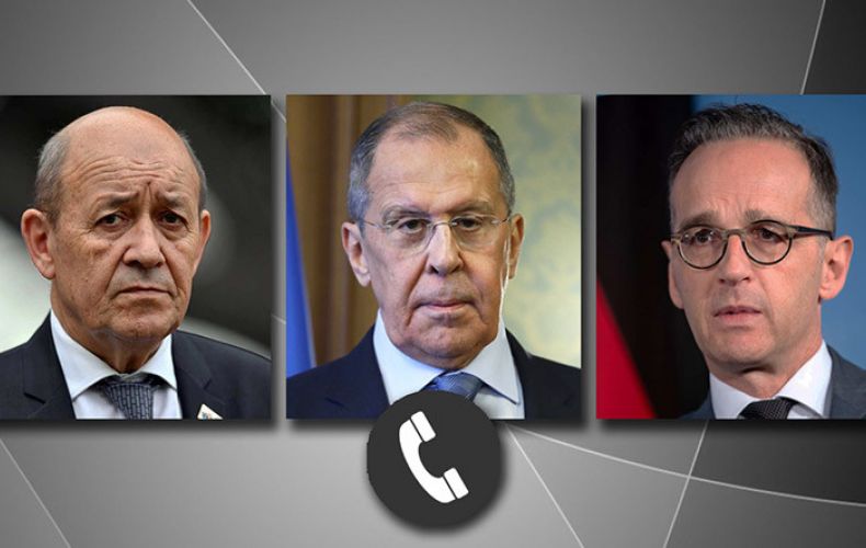 Министры иностранных дел России, Франции и Германии обсудили  Нагорный Карабах

