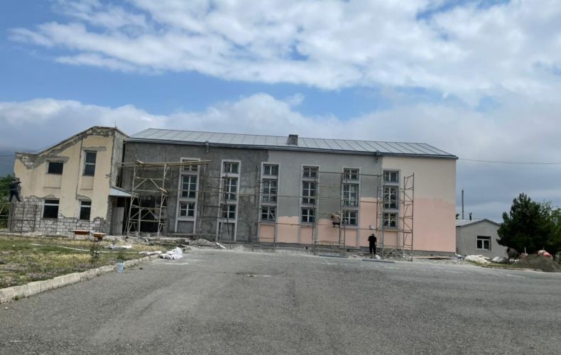 The school of the Ivanyan community being renovated